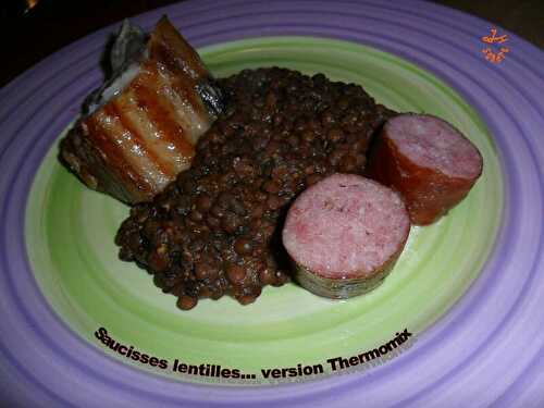 Saucisses aux lentilles... version Thermomix