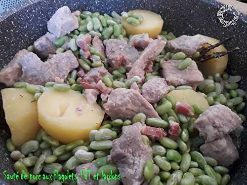 Sauté de porc aux flageolets, PdT et lardons - BZH SANDRA
