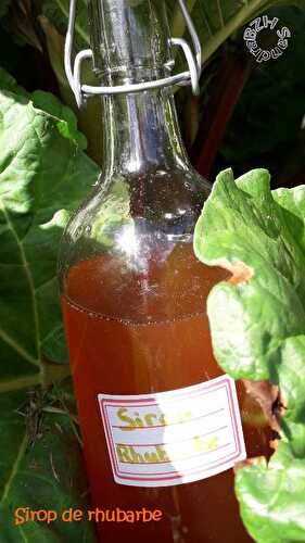 Sirop de rhubarbe