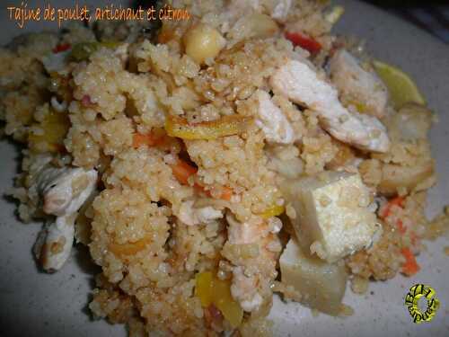 Tajine de poulet, artichaut et citron - BZH SANDRA
