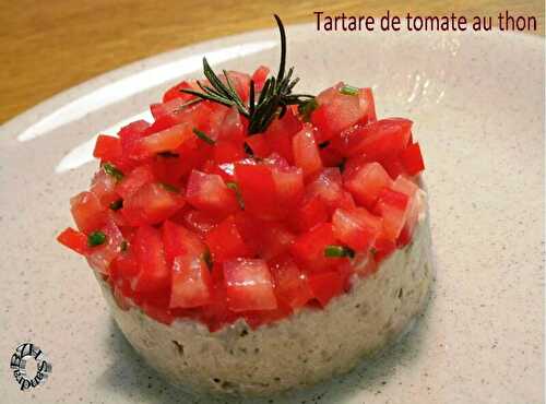 Tartare de tomate au thon