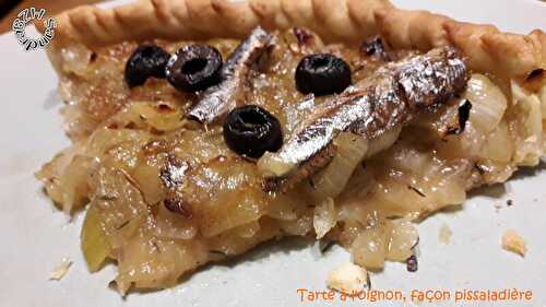 Tarte à l'oignon, façon pissaladière