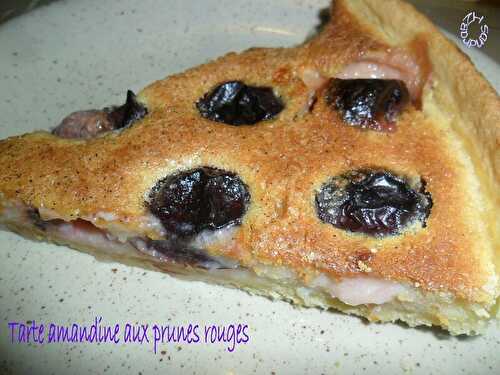 Tarte amandine aux prunes rouges