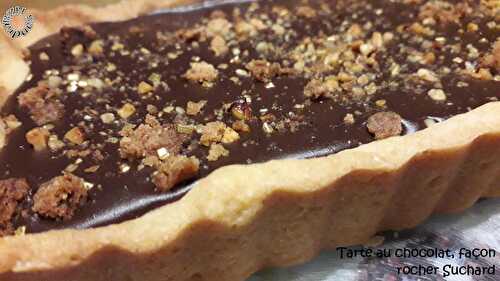 Tarte au chocolat, façon rocher Suchard ©