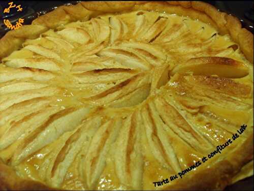 Tarte aux pommes et à la confiture de lait