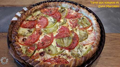 Tarte aux tomates et Saint-Marcellin