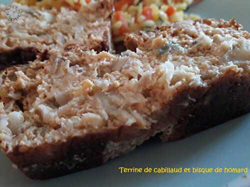 Terrine de cabillaud et bisque de homard