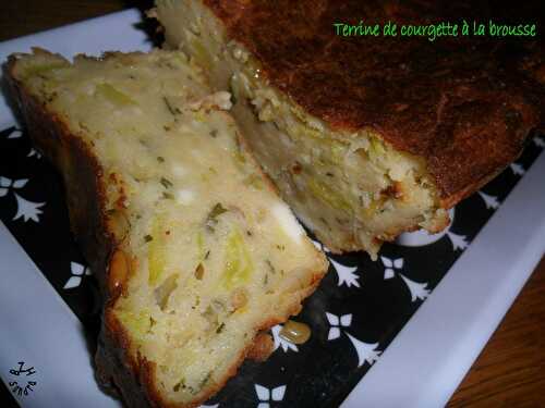 Terrine de courgettes à la brousse et aux pignons de pin