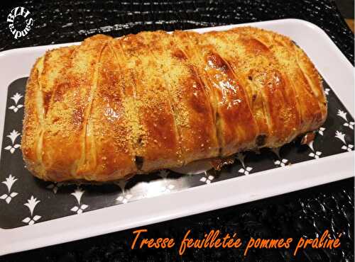 Tresse feuilletée pommes praliné