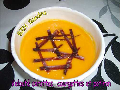 Velouté carottes, courgettes et potiron