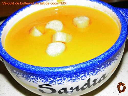 Velouté de butternut au curry et lait de coco, version TMX