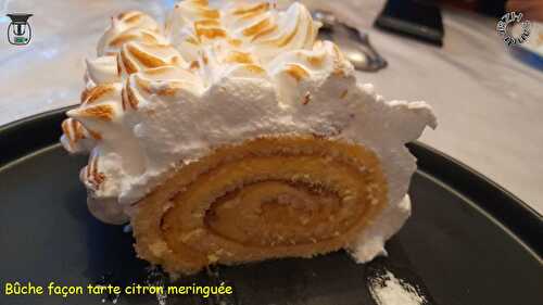 Bûche, façon tarte au citron meringuée (TMX)