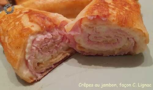 Crêpes au jambon, façon C. Lignac