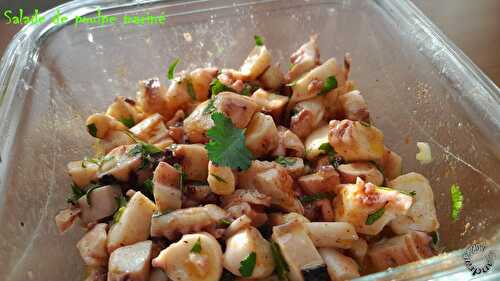 Salade de poulpe mariné