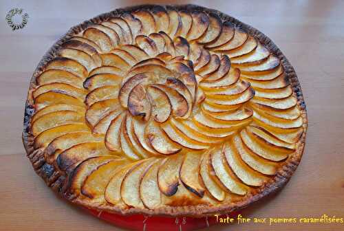 Tarte fine aux pommes caramélisées