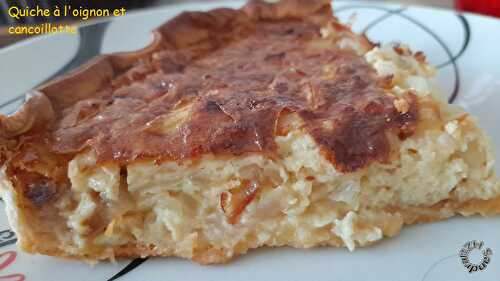 Quiche à l'oignon et à la cancoillotte