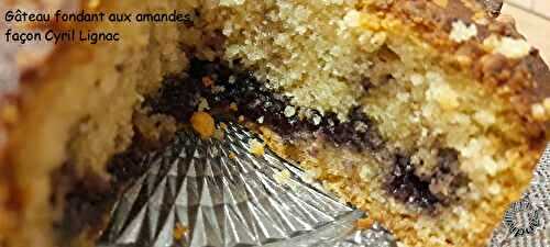 Gâteau fondant aux amandes, façon C. Lignac