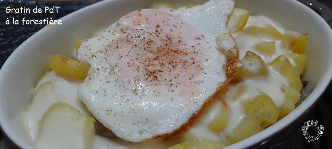 Gratin de pommes de terre à la forestière