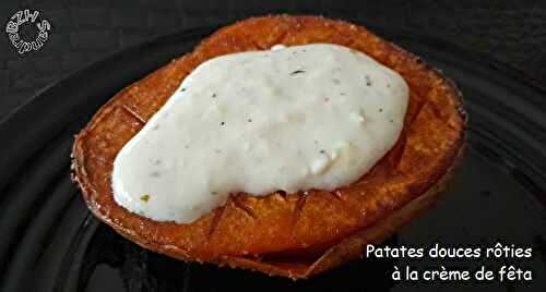 Patates douces rôties à la crème de fêta
