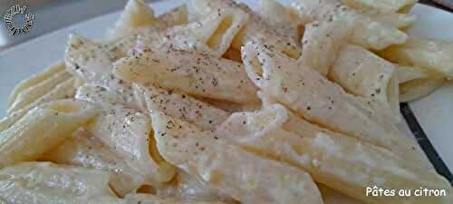 Pâtes au citron