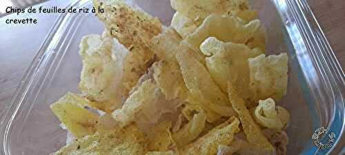 Chips de feuilles de riz, à la crevette
