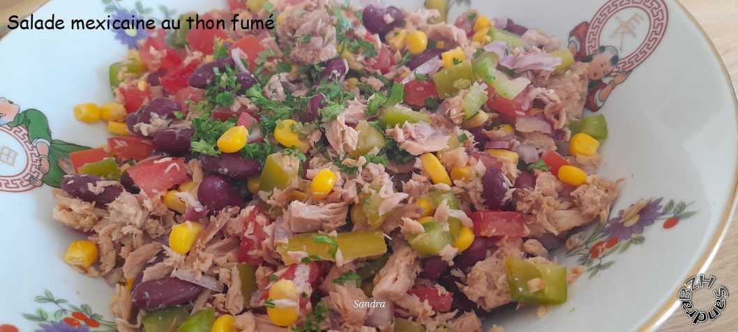 Salade mexicaine au thon fumé