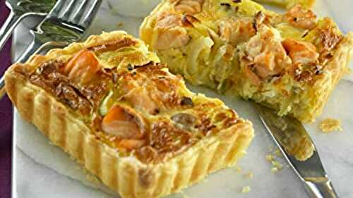 Quiche saumon poireaux