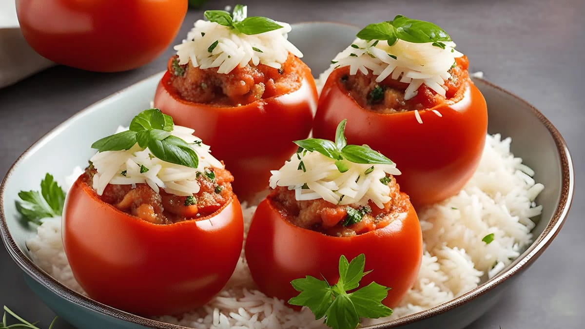 Tomates farcies recette de grand-mère avec riz