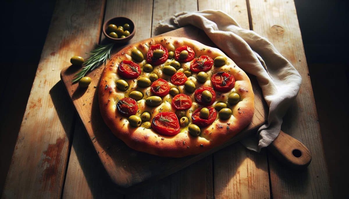 Focaccia aux olives et tomates confites : secrets d’une recette méditerranéenne authentique