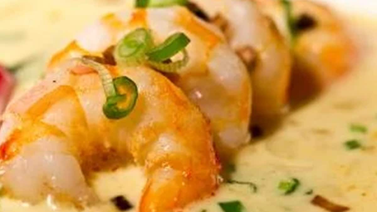 Crevettes à l’ail et lait de coco