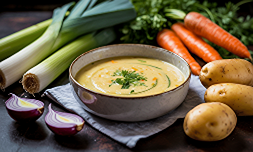 Comment préparer un délicieux velouté de poireaux, carottes et pommes de terre