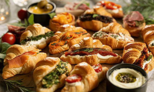 Croissants apéritifs : Idées gourmandes pour des bouchées fourrées et festives