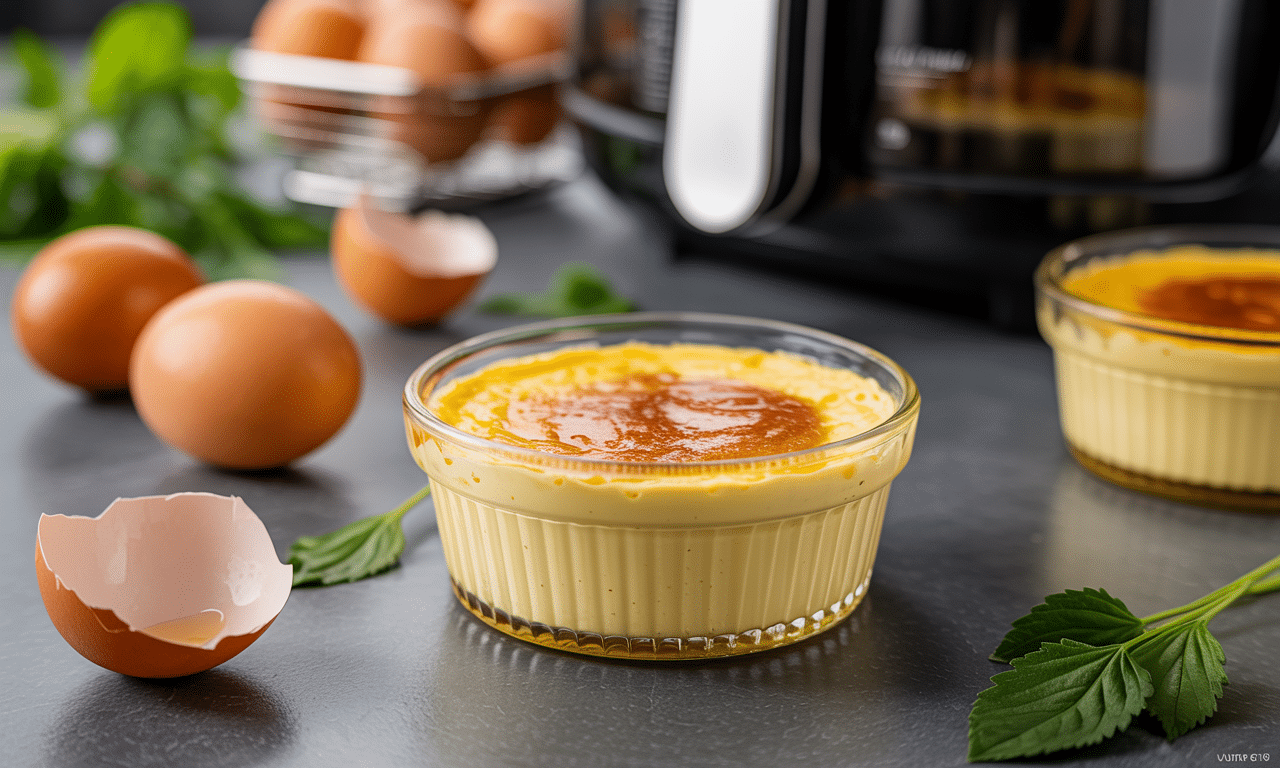 Préparez une délicieuse crème aux œufs express grâce à votre Airfryer