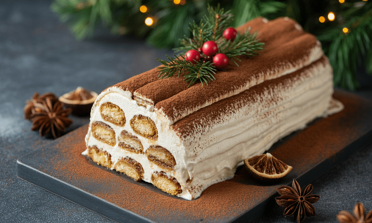 Bûche Tiramisu Vanille