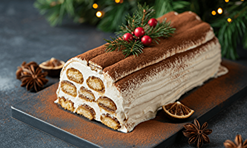 Bûche Tiramisu Vanille