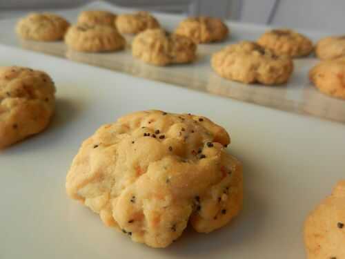 Biscuits apéro parmesan / piment / pavot