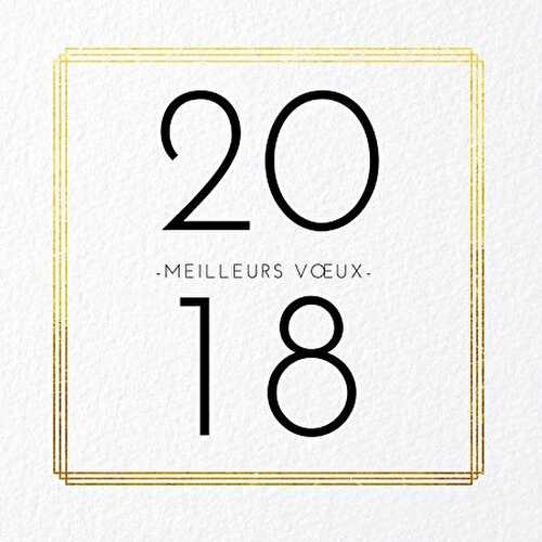 Bonne année 2018!