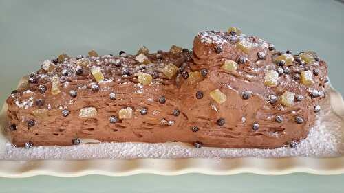 Bûche choco / gingembre