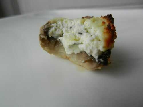 Champignons / fromage ail et fines herbes, super facile, super effet!