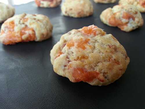 Cookies apéro au samon fumé / citron et kasha (sarrasin grillé)