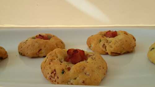 Cookies apéro parmesan // basilic // jambon cuit