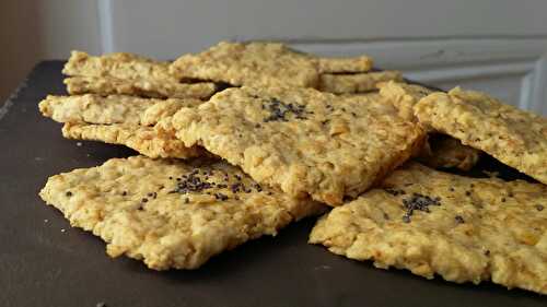 Crackers apéro aux flocons d'avoine / sans gluten  - C secrets gourmands