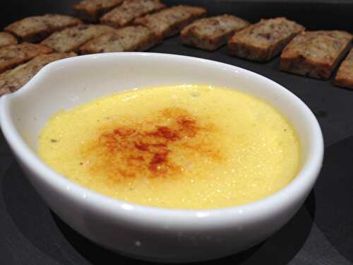 Crème brûlée au roquefort