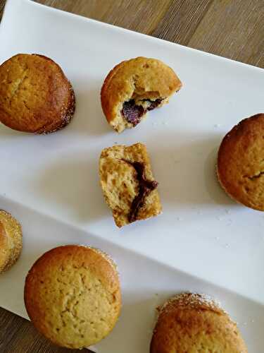Doffins (mi muffins/mi donuts) - fourrés à la pâte à tartiner