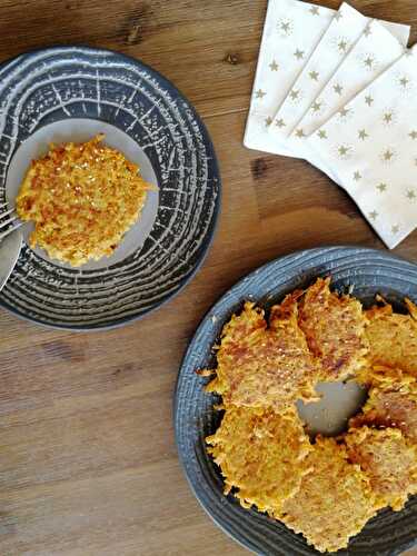 Galettes lentilles corail et patate douce