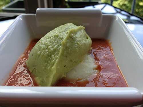 Gaspacho / guacamole / citron vert, pour une entrée fraîche et simple