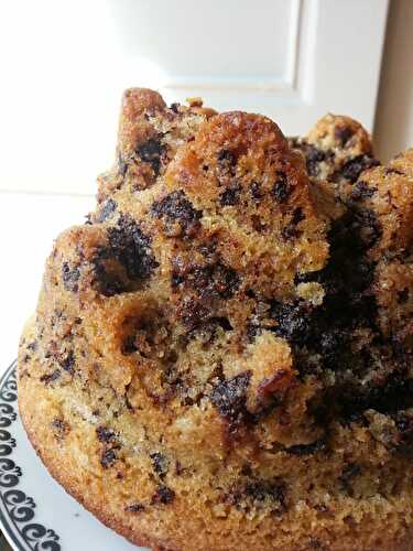 Gateau à l'eau aux pépites des chocolat - sans lactose - sans oeuf, facile et gourmand!