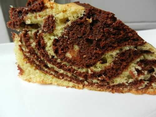 Marbré chocolat/vanille ou Zebra cake - C secrets gourmands
