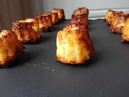 Mini cannelés bacon/sésame