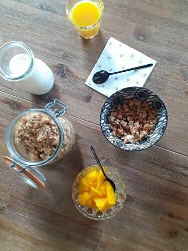 Muesli croustillant ou granola maison - facile, rapide et tellement bon !